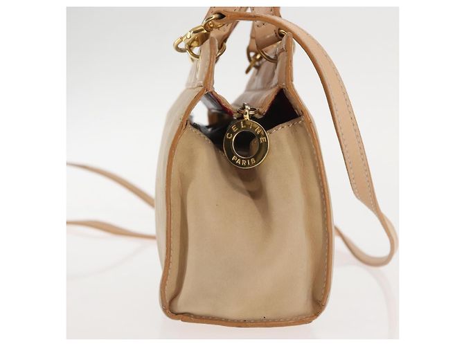 Céline Borsa a Spalla CELINE in Pelle Suede 2way Beige Oro Auth bs29686 D'oro - vista 4
