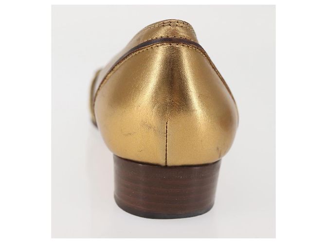 GUCCI Pumps Leder Gold Auth ac3875 Golden - Ansicht 12