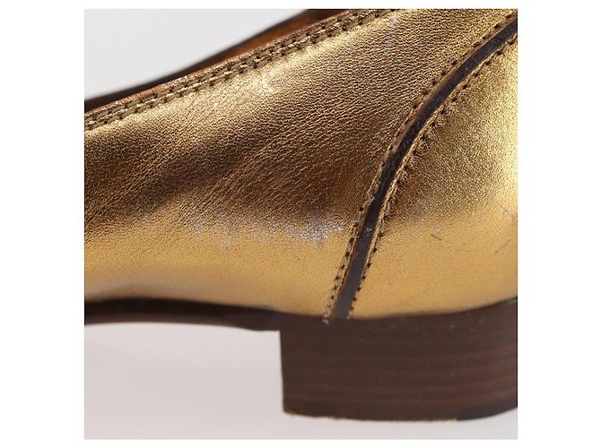 GUCCI Pumps Leder Gold Auth ac3875 Golden - Ansicht 15