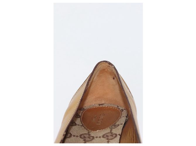 GUCCI Pumps Leder Gold Auth ac3875 Golden - Ansicht 19
