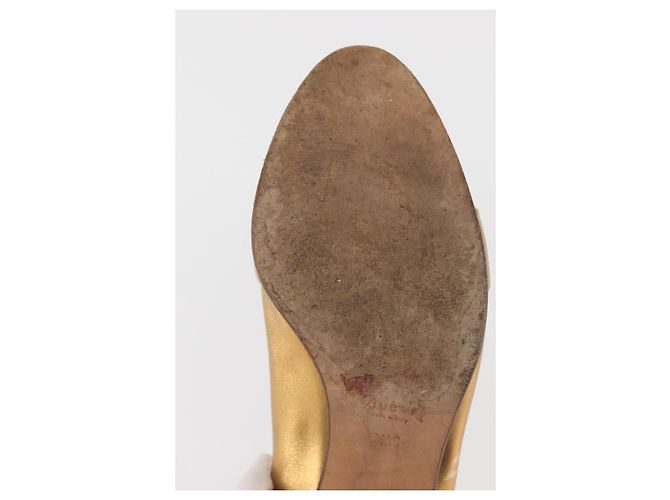 GUCCI Pumps Leder Gold Auth ac3875 Golden - Ansicht 29