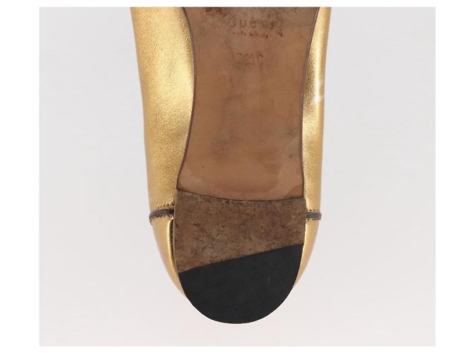 GUCCI Pumps Leder Gold Auth ac3875 Golden - Ansicht 31