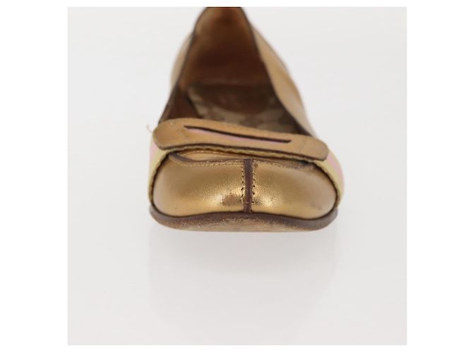 GUCCI Pumps Leder Gold Auth ac3875 Golden - Ansicht 32