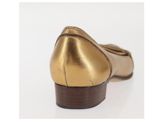 GUCCI Pumps Leder Gold Auth ac3875 Golden - Ansicht 4