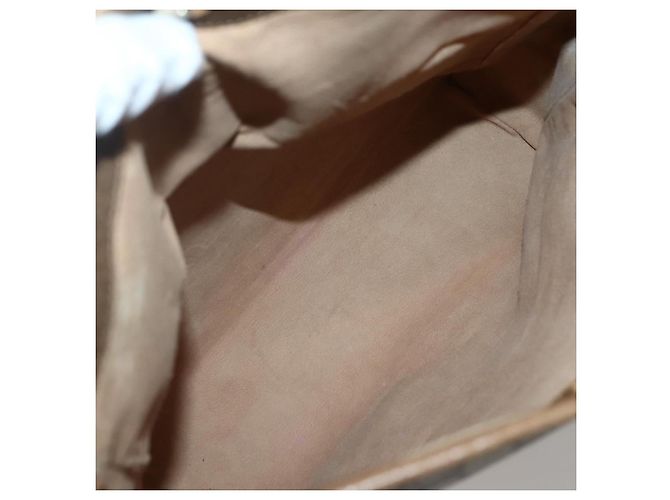 Gucci Borsa Tote GG Supreme in PVC beige e oro 002 37 0035 Auth 143269 D'oro - vista 10