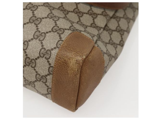 Gucci Borsa Tote GG Supreme in PVC beige e oro 002 37 0035 Auth 143269 D'oro - vista 15