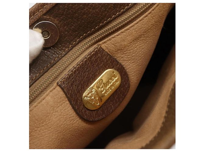 Gucci Borsa Tote GG Supreme in PVC beige e oro 002 37 0035 Auth 143269 D'oro - vista 18