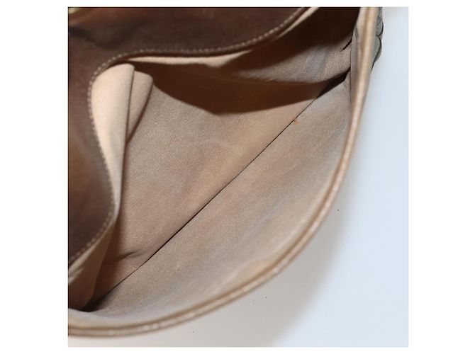 Gucci Borsa Tote GG Supreme in PVC beige e oro 002 37 0035 Auth 143269 D'oro - vista 22