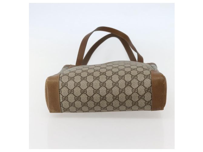 Gucci Borsa Tote GG Supreme in PVC beige e oro 002 37 0035 Auth 143269 D'oro - vista 5