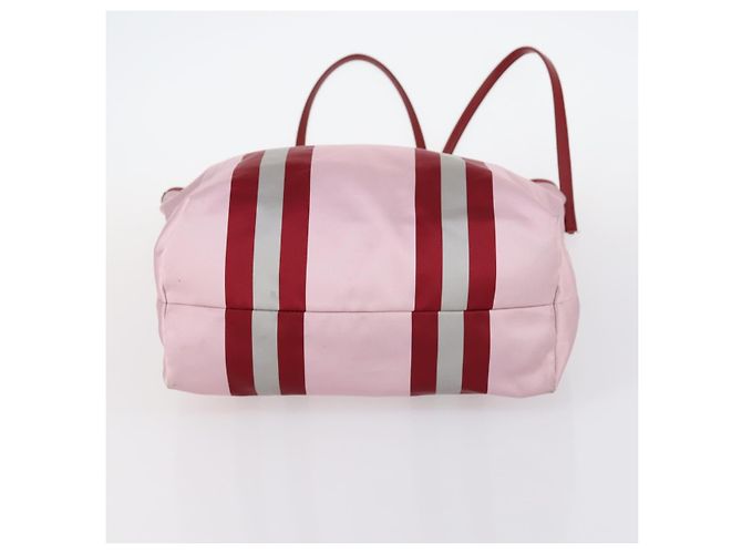 BALLY Borsa a Spalla Loewe Tela PVC Nylon 3Set Rosa Marrone Auth BA5852 - vista 13