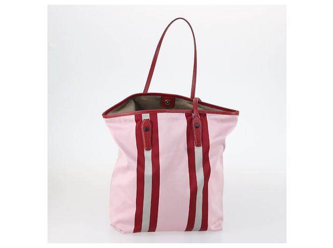 BALLY Borsa a Spalla Loewe Tela PVC Nylon 3Set Rosa Marrone Auth BA5852 - vista 9