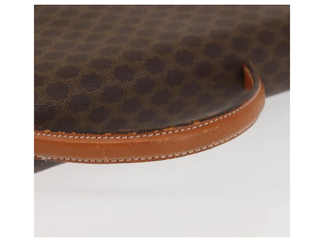Céline Borsa a mano in tela Macadam CELINE in pelle PVC marrone oro Auth 142852 D'oro - vista 7