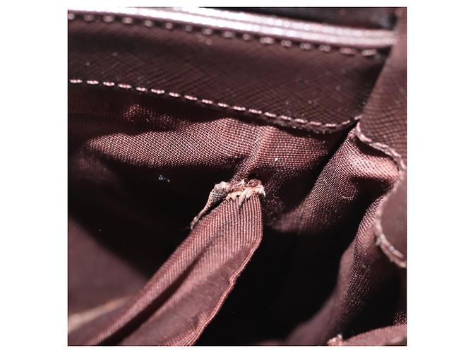 Bolsa de ombro em lona Nova Check bege e dourada Auth BA6463 da BURBERRY Dourado - vista 11