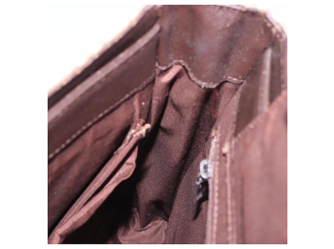 Bolsa de ombro em lona Nova Check bege e dourada Auth BA6463 da BURBERRY Dourado - vista 20