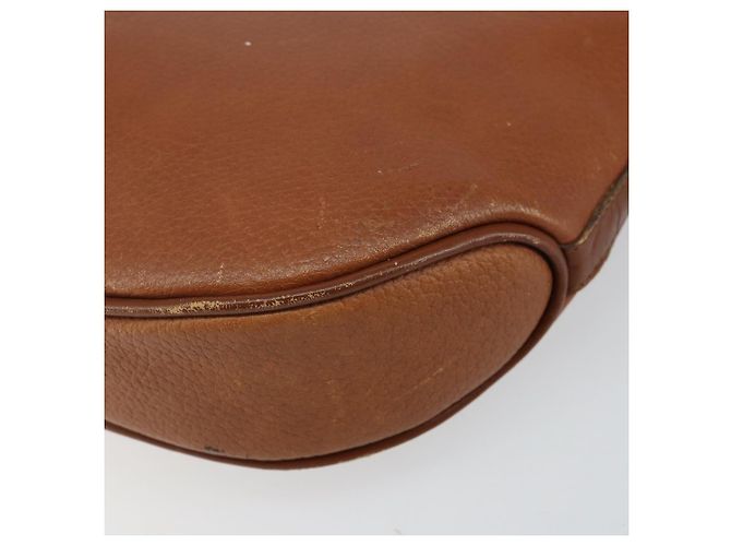 Autre Marque Bolso de Hombro Burberrys de Cuero Marrón Dorado Auth hk3089 Castaño - vista 14