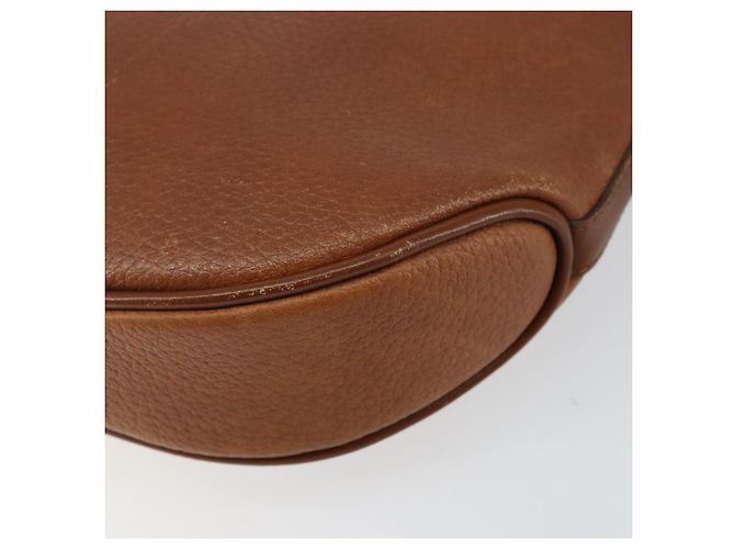 Autre Marque Bolso de Hombro Burberrys de Cuero Marrón Dorado Auth hk3089 Castaño - vista 16