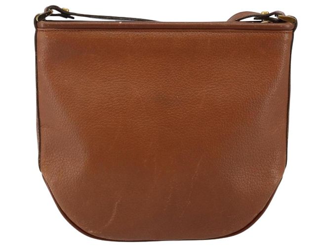 Autre Marque Bolso de Hombro Burberrys de Cuero Marrón Dorado Auth hk3089 Castaño - vista 2
