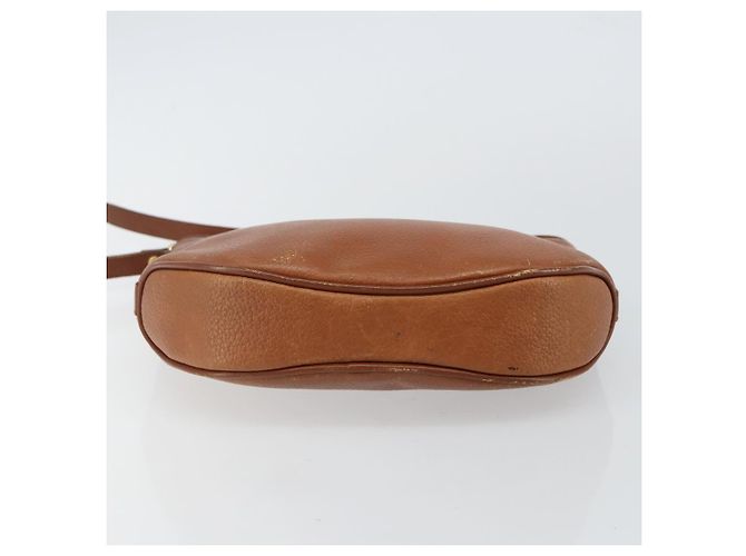 Autre Marque Bolso de Hombro Burberrys de Cuero Marrón Dorado Auth hk3089 Castaño - vista 5