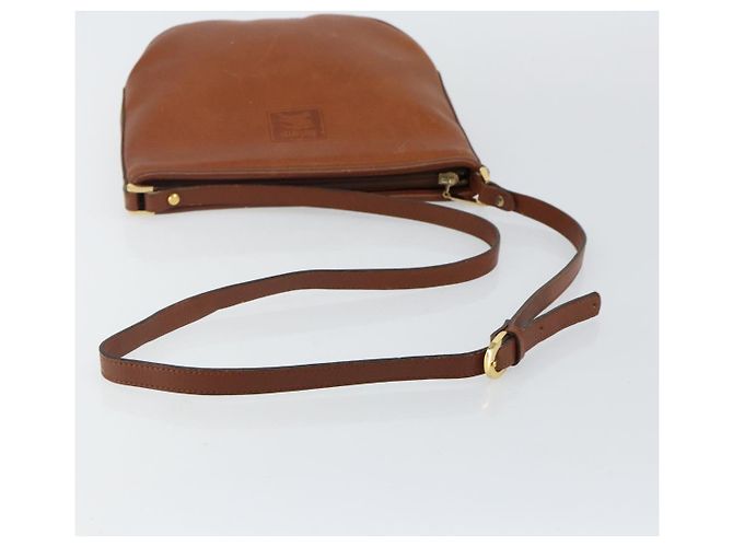 Autre Marque Bolso de Hombro Burberrys de Cuero Marrón Dorado Auth hk3089 Castaño - vista 7