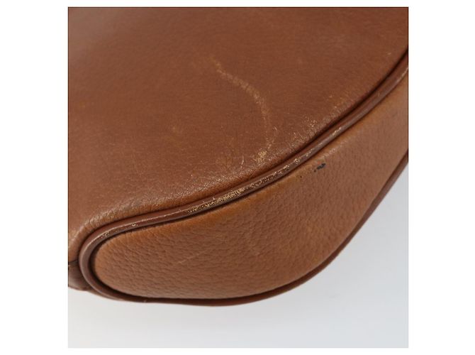 Autre Marque Bolso de Hombro Burberrys de Cuero Marrón Dorado Auth hk3089 Castaño - vista 9