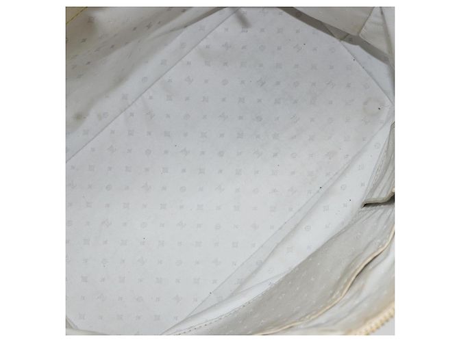 LOUIS VUITTON Borsa a Mano Suhari Lockit MM Pelle Bianca M91874 LV Auth BA6191 Bianco - vista 11