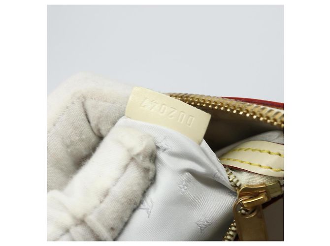 LOUIS VUITTON Borsa a Mano Suhari Lockit MM Pelle Bianca M91874 LV Auth BA6191 Bianco - vista 12