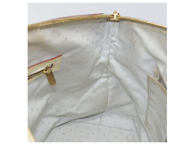 LOUIS VUITTON Borsa a Mano Suhari Lockit MM Pelle Bianca M91874 LV Auth BA6191 Bianco - vista 22