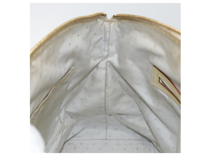 LOUIS VUITTON Borsa a Mano Suhari Lockit MM Pelle Bianca M91874 LV Auth BA6191 Bianco - vista 23