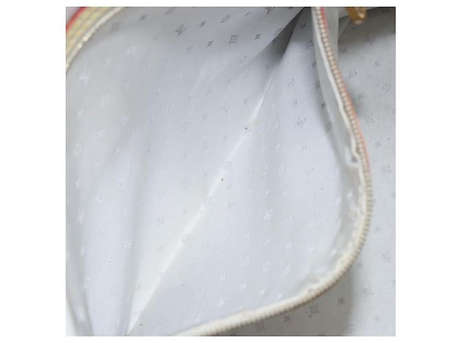 LOUIS VUITTON Borsa a Mano Suhari Lockit MM Pelle Bianca M91874 LV Auth BA6191 Bianco - vista 24