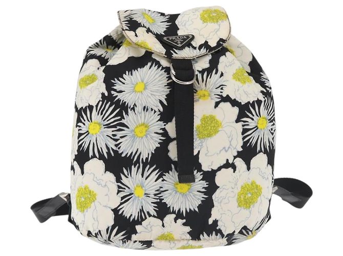 PRADA Backpack Nylon Black Silver Auth am9106 Silvery - view 13