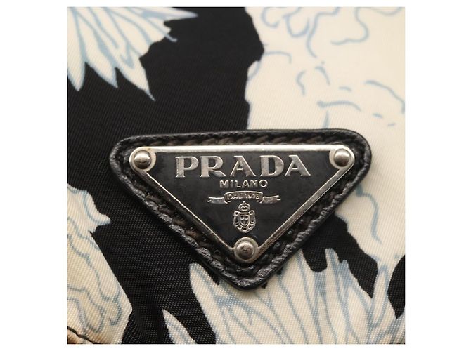 PRADA Backpack Nylon Black Silver Auth am9106 Silvery - view 19