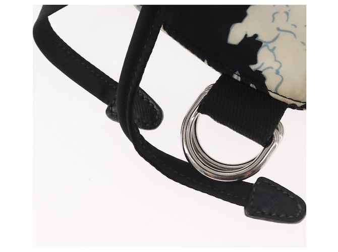 PRADA Backpack Nylon Black Silver Auth am9106 Silvery - view 21