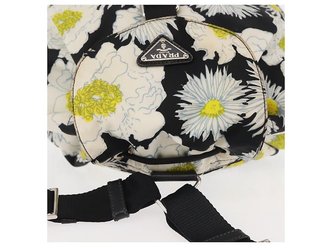 PRADA Backpack Nylon Black Silver Auth am9106 Silvery - view 6