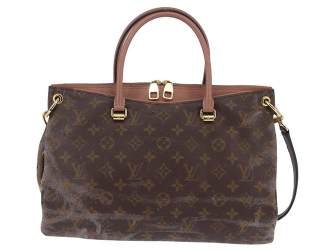 LOUIS VUITTON Borsa a Mano Monogram Pallas MM 2way Bois De Rose M41598 Auth 145373 Marrone Monogramma - vista 13
