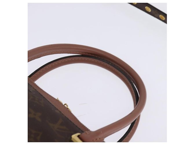 LOUIS VUITTON Borsa a Mano Monogram Pallas MM 2way Bois De Rose M41598 Auth 145373 Marrone Monogramma - vista 14