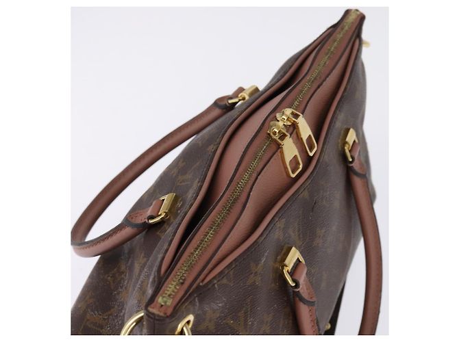 LOUIS VUITTON Borsa a Mano Monogram Pallas MM 2way Bois De Rose M41598 Auth 145373 Marrone Monogramma - vista 6