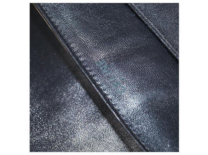 Céline Bolso de Hombro CELINE de Cuero Negro Dorado Auth bs30310 - vista 18