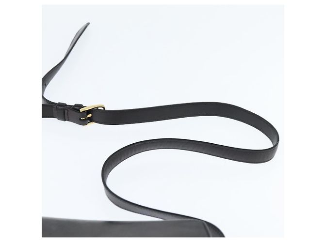 Céline Bolso de Hombro CELINE de Cuero Negro Dorado Auth bs30310 - vista 8