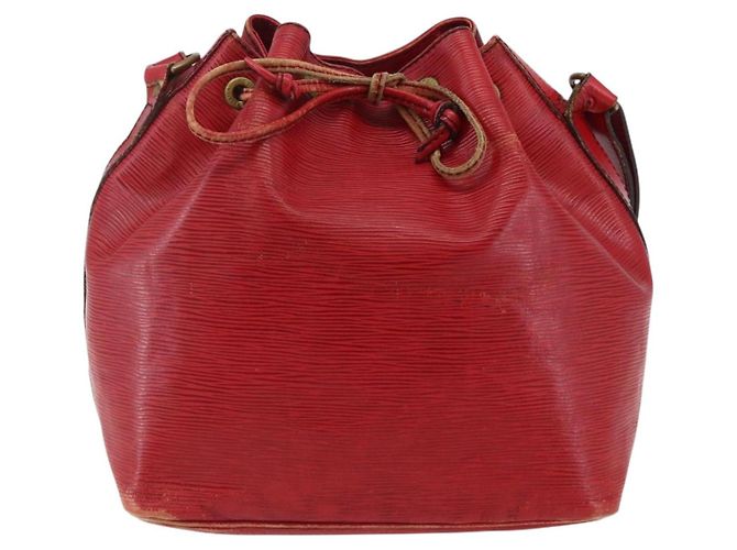 Noe LOUIS VUITTON Borsa a Spalla Petit Noé Epi Rossa M44107 LV Auth 145447 Rosso - vista 13