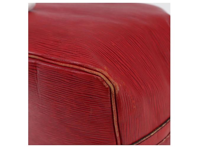 Noe LOUIS VUITTON Borsa a Spalla Petit Noé Epi Rossa M44107 LV Auth 145447 Rosso - vista 16