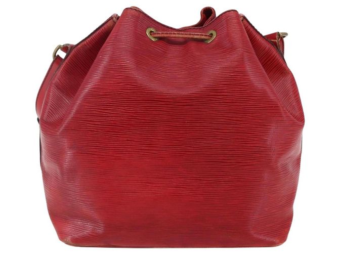 Noe LOUIS VUITTON Borsa a Spalla Petit Noé Epi Rossa M44107 LV Auth 145447 Rosso - vista 2