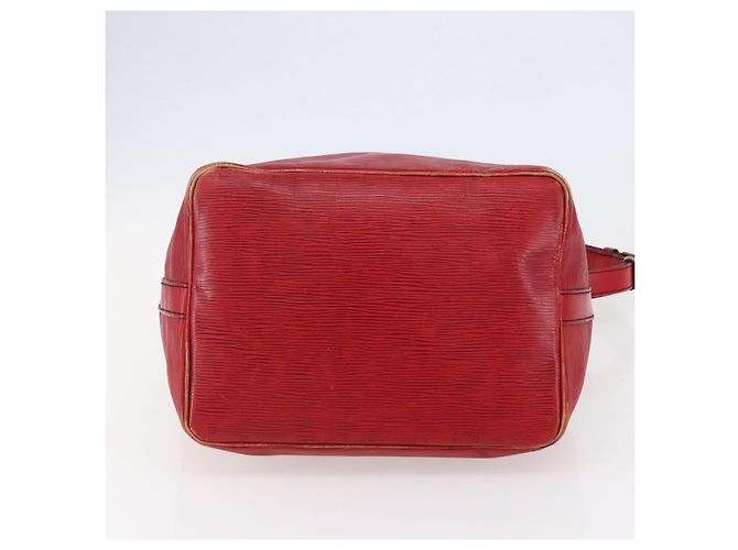 Noe LOUIS VUITTON Borsa a Spalla Petit Noé Epi Rossa M44107 LV Auth 145447 Rosso - vista 5
