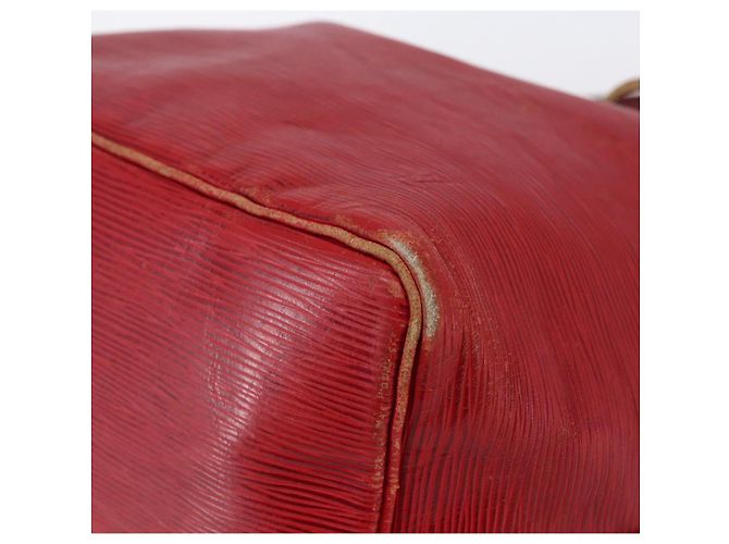 Noe LOUIS VUITTON Borsa a Spalla Petit Noé Epi Rossa M44107 LV Auth 145447 Rosso - vista 8