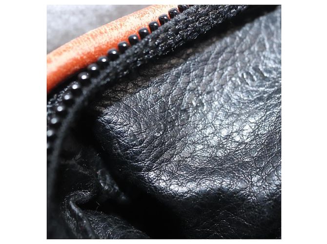 Pequin Borsa a mano in tela Pecan FENDI PVC nera e marrone Auth 146281 Nero - vista 12