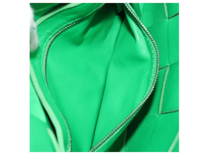 Autre Marque BORSA A SPALLA CASSSETTE IN PELLE VERDE AUTH 144383 - vista 19