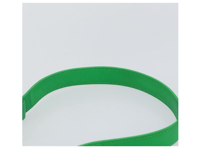 Autre Marque BORSA A SPALLA CASSSETTE IN PELLE VERDE AUTH 144383 - vista 8