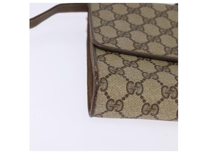 Gucci Borsa a spalla GG Supreme PVC Beige Oro 94 02 050 Auth 146260 D'oro - vista 10