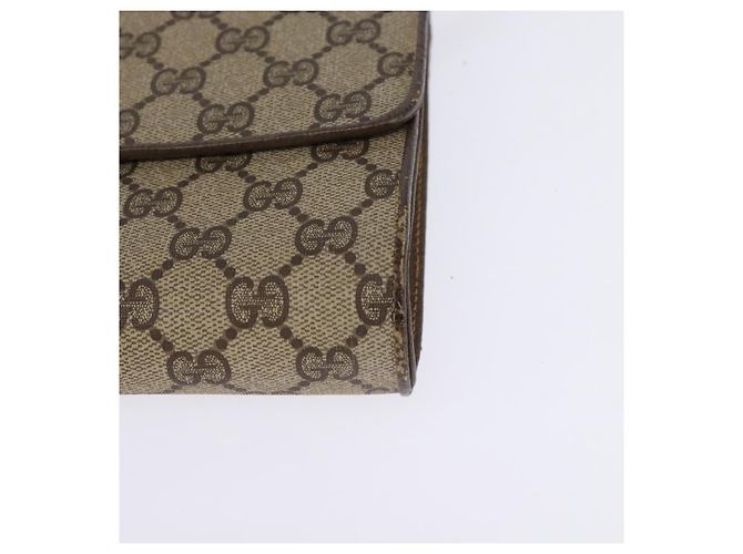 Gucci Borsa a spalla GG Supreme PVC Beige Oro 94 02 050 Auth 146260 D'oro - vista 11