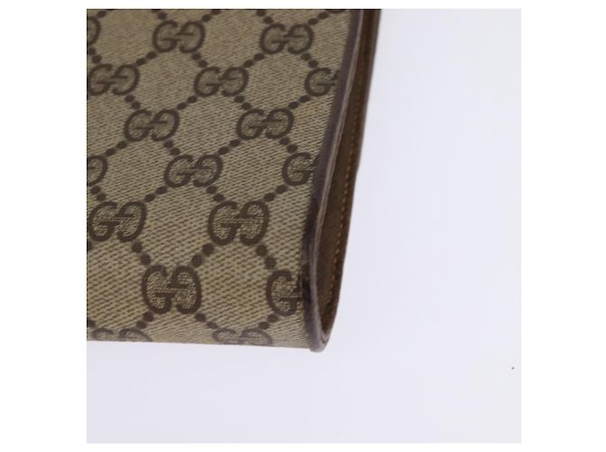 Gucci Borsa a spalla GG Supreme PVC Beige Oro 94 02 050 Auth 146260 D'oro - vista 13