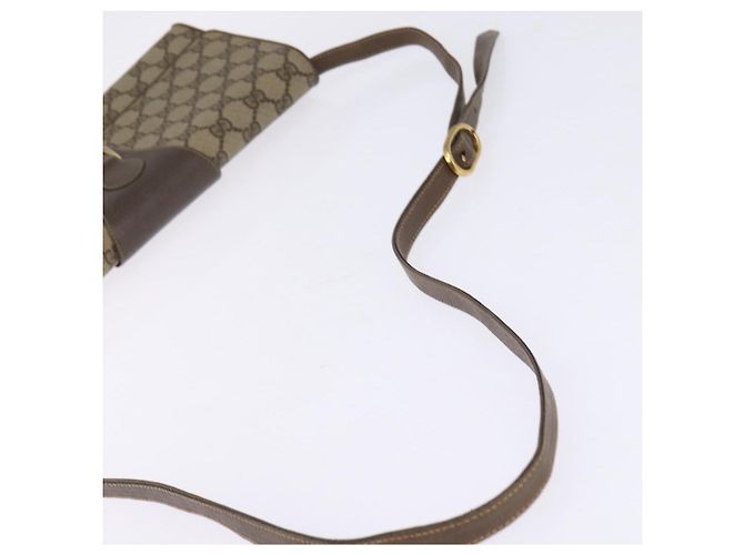 Gucci Borsa a spalla GG Supreme PVC Beige Oro 94 02 050 Auth 146260 D'oro - vista 7